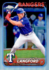 2024 Topps Chrome – Wyatt Langford #122 Refractor (RC)