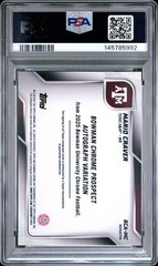Mario Craver 2025 Bowman Chrome U 1st Auto /299 Refractor BCA-MC PSA 9