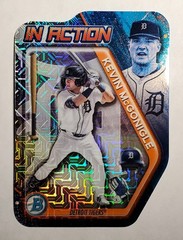 KEVIN MCGONIGLE 2025 Bowman Draft Chrome IN ACTION Mega Mojo Ref TIGERS BIA-10