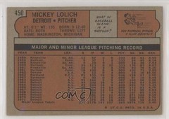 1972 Topps Mickey Lolich #450 fm5