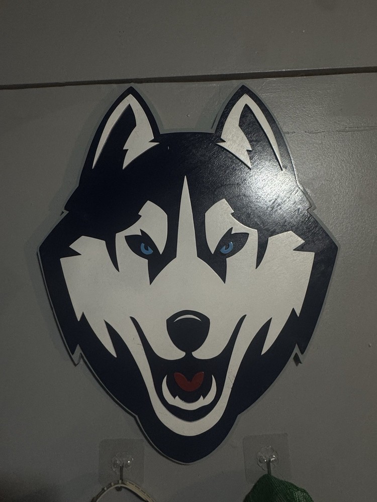 UConn Huskies Wooden Wall Sign