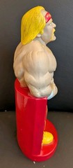 Vintage 1991 Hulk Hogan Titan Sports WWF Hulkamania Coin Bank Read