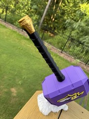 3D printed Mjolnir NFL Fanart All teams Available With stand!