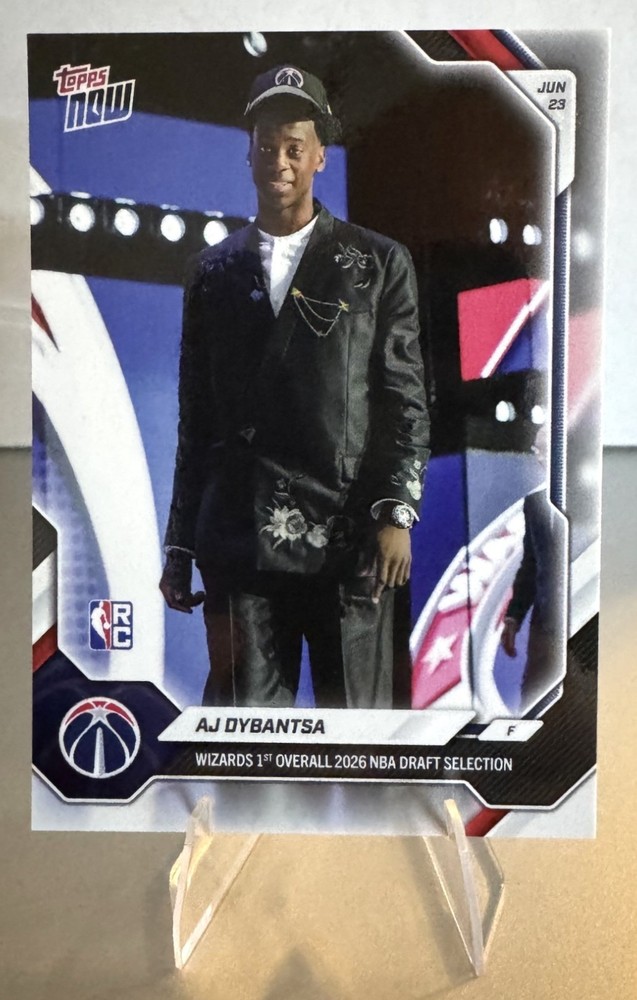 AJ Dybantsa #ADYB (ROOKIE) – 2026 Topps Now – First Official Card for Wizards