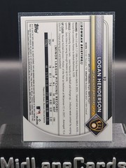 2025 Bowman Chrome – Logan Henderson #92 SP Red Rookie Card Variation