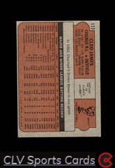 1972 Topps #117b Cleo James : Green under C and S