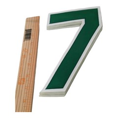 #7 St Patrick&rsquo;s Day MLB authentic team issue 8 X 5 inches uniform number