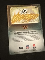 Topps Resurgence 2025 Jacory Croskey Merritt Voltaic /425 #VT-7 RC Refractor