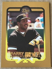 BARRY BONDS 1993 BLEACHERS 23kt GOLD Card #3 Ser #562/10,000 NM-MT Condition