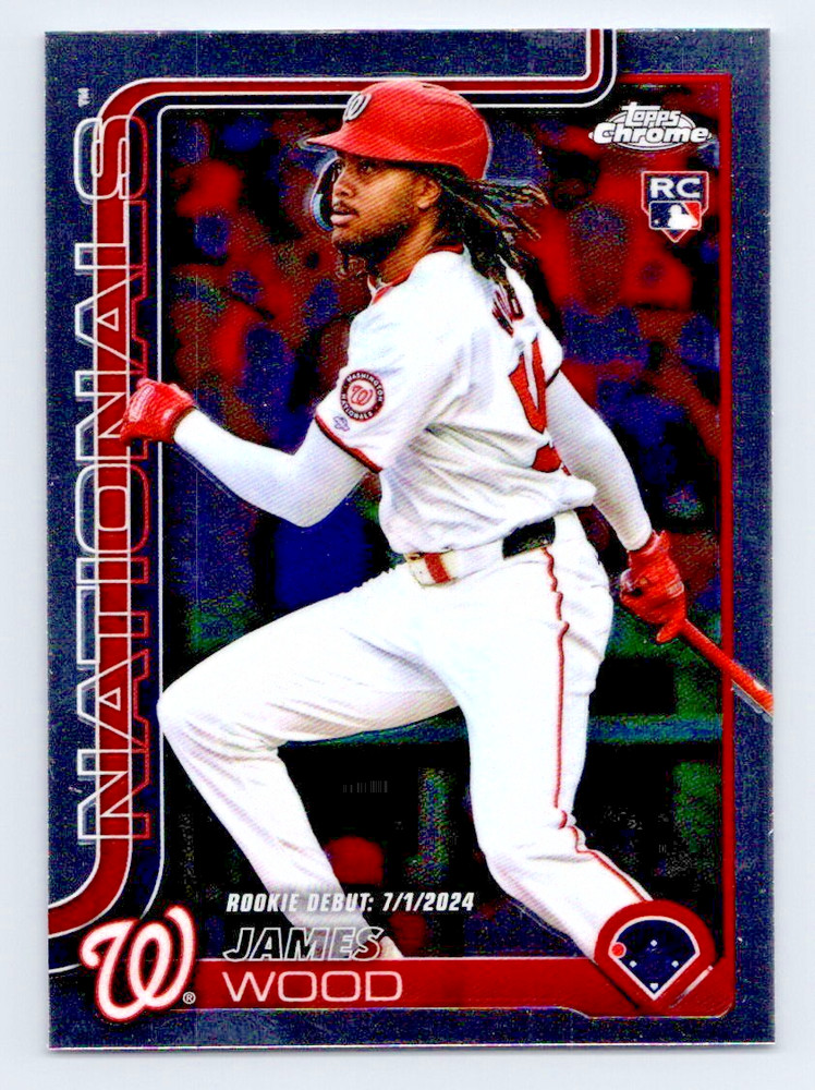2025 Topps Chrome Update Series James Wood Rookie Debut (RC)