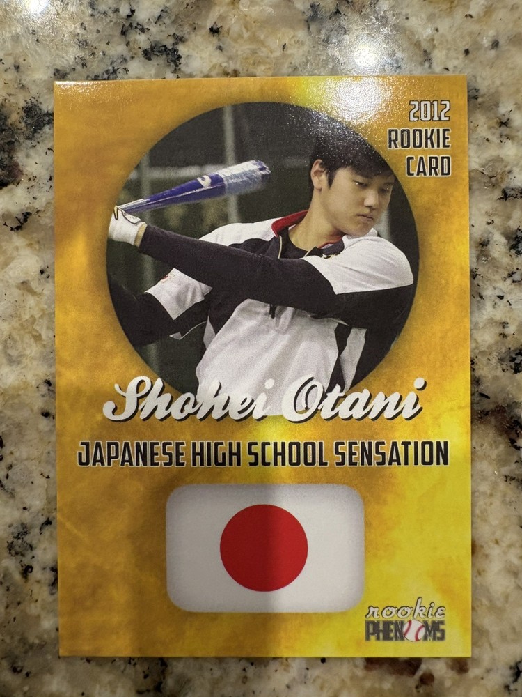 SHOHEI OTANI 2012 ROOKIE PHENOMS JAPANESE HIGH SCHOOL SENSATIONS JAPAN