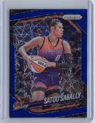 2025 Panini Prizm WNBA #4 Satou Sabally Blue Velocity Prizms