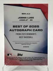 2025 Bowman&rsquo;s Best – Best of 2025 Autographs Joswa Lugo #B25-JLU Refractor (AU)