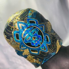 Mysterio Semi Professional Luchador Wrestling Costume Mascara Ocean Waves Design
