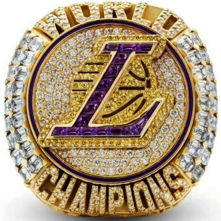 2020 Los Angeles Lakers Championship Ring JAMES (Open-top) SIZE 9-11-13