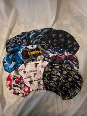 NFL Custom Handmade Cotton Auto/SUV/Truck Headrest, Set Of Two.