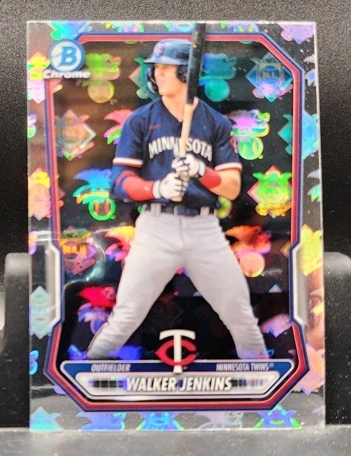 2026 Topps Bowman Chrome Walker Jenkins #BCP-98 League Logofractor Twins SP