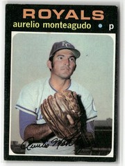 1971 TOPPS #129 AURELIO MONTEAGUDO KANSAS CITY ROYALS