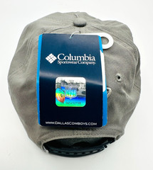 Columbia PFG Dallas Cowboys NFL Snapback Hat Gray OS Adjustable Fishing Cap NWT