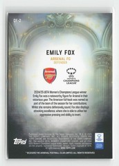 2025-26 Topps Chrome UEFA Women&rsquo;s #QF-2 Emily Fox Queens Of Football
