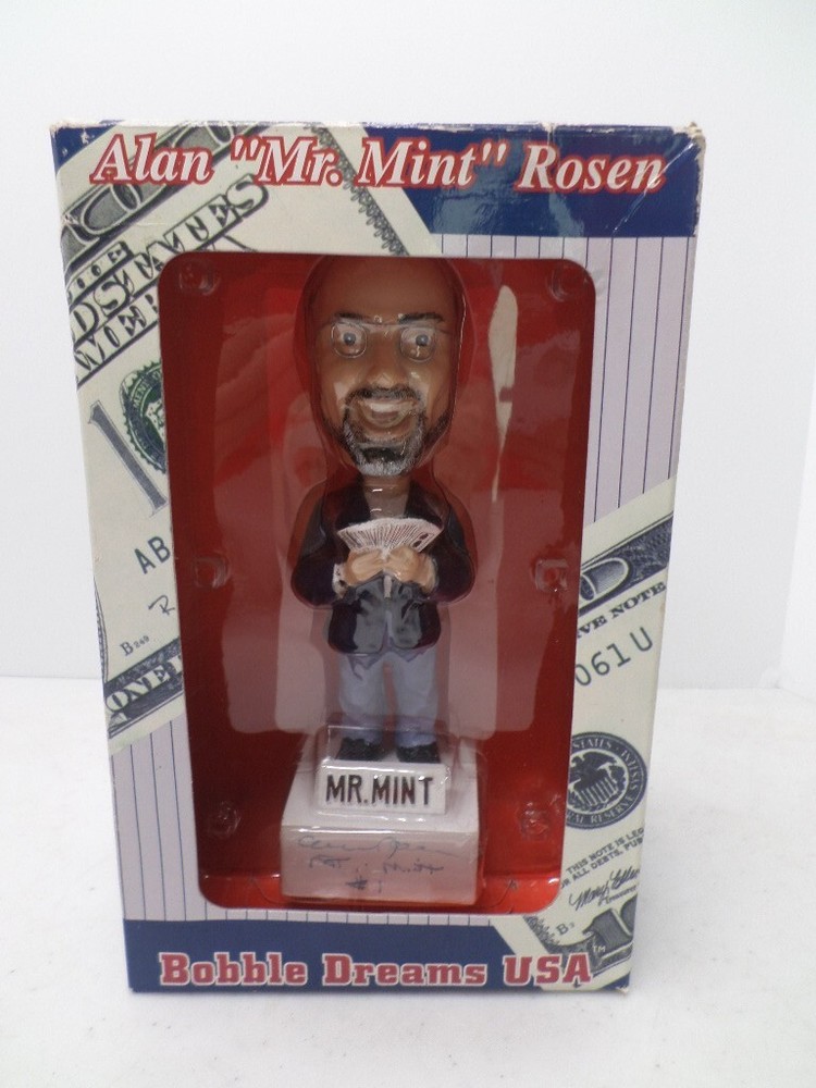 Alan « Mr. Mint » Rosen 2002 Bobble Dreams Bobblehead Autographed