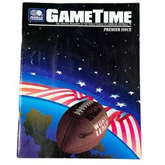Lot of 5 World League Football Game Time Programs Magazines Premier Issues