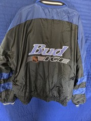 Vintage Bud Ice NHL Pro Player Reversible Jacket 90s Navy Black XXL *Read*