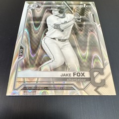 2021 Topps 1st Bowman Chrome Jake Fox Guardians Black And White Raywave BDC-102