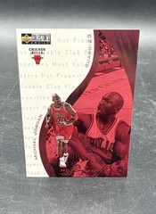 1997-98 Upper Deck Collector&rsquo;s Choice – Hot Properties Michael Jordan #385 VG