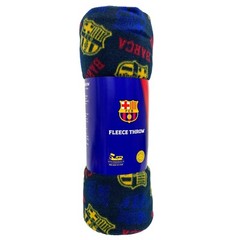 Barcelona Fleece Throw Blanket, Licensed, (50&Prime; x 60&Prime;/127cm x 152cm)