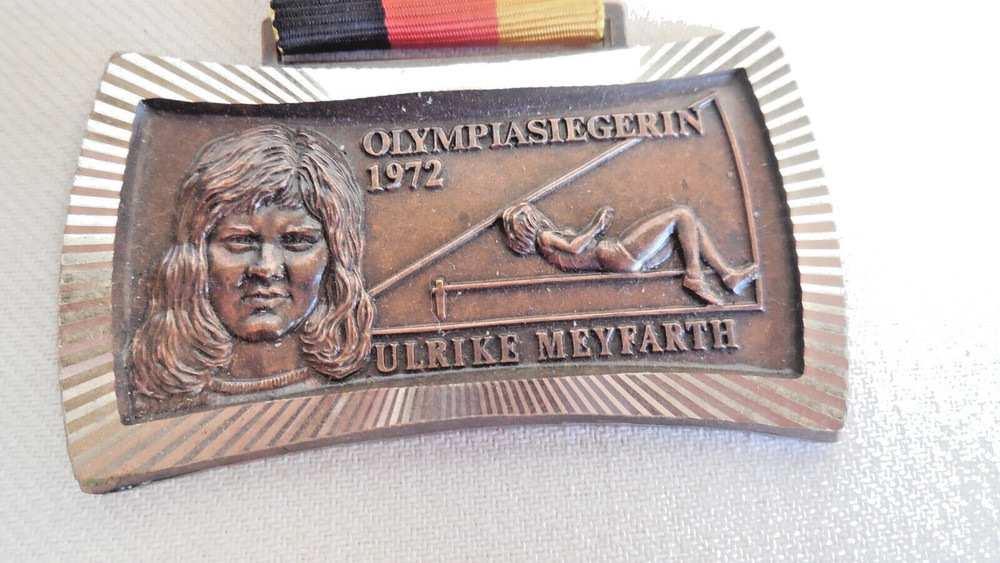 OLYMPIC Ulrike Meyfarth HIGH JUMP @ TRACK Sports 1973 Waldmohr Medal Pin