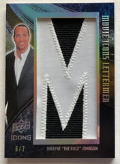 WOW! ALL 6/7 DWAYNE “THE ROCK” JOHNSON UD MOVIE ICONS LETTERMEN “JOE KINGMAN”