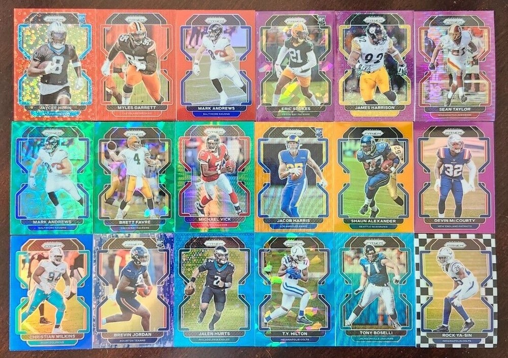 2021 Prizm Football COLOR and SERIAL NUMBER PRIZMS You Pick the Card