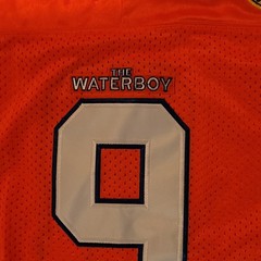 Boucher #9 Bourbon Bowl Football Jersey Orange Medium Waterboy Movie Replica