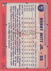 2026 TOPPS MLB – Bobby Witt Jr. – 1991 35th Anniv Insert #T91-3 Royals