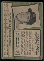 1971 Topps #697 Rickey Clark