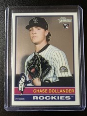 Topps Heritage High Number Rookie Chrome SP #713 Chase Dollander Rockies
