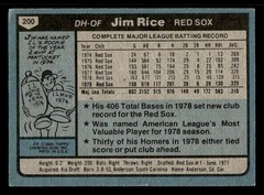 1980 Topps #200 Jim Rice