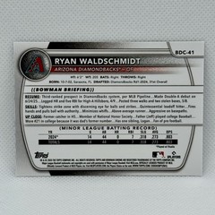 Ryan Waldschmidt 2025 Bowman Draft Prospect Mega Box Laser Refractor #BDC-41