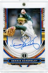 Dennis Eckersley Oakland A&rsquo;s Signed 2023 Topps Tribute Blue #TA-DE #67/150 Card