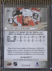 2025-26 UD Series 2 Base Silver Outburst #251 Olen Zellweger