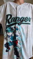 My Hero Academia Texas Rangers Theme Night Jersey 4/6 BRAND NEW Size XL X-Large