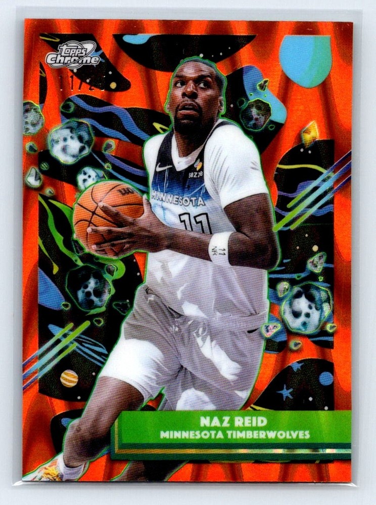 2025-26 Topps Cosmic Chrome Naz Reid #54 Minnesota Timberwolves Orange /25