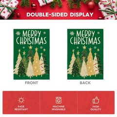 AVOIN colorlife Merry Christmas House Flag 28×40 Size-28 x 40&Prime;, Green