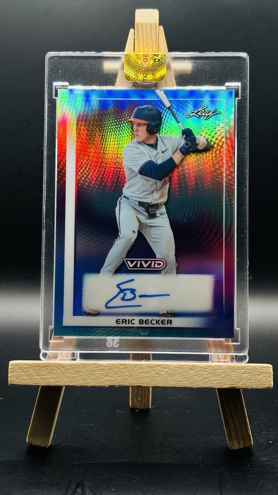 2026 Leaf Vivid Eric Becker Auto Teal 30/35 Cincinnati Reds