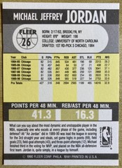 Michael Jordan 1990 Fleer #26 Lot Yellow Dot Error Gem Mint Uncirculated Rare
