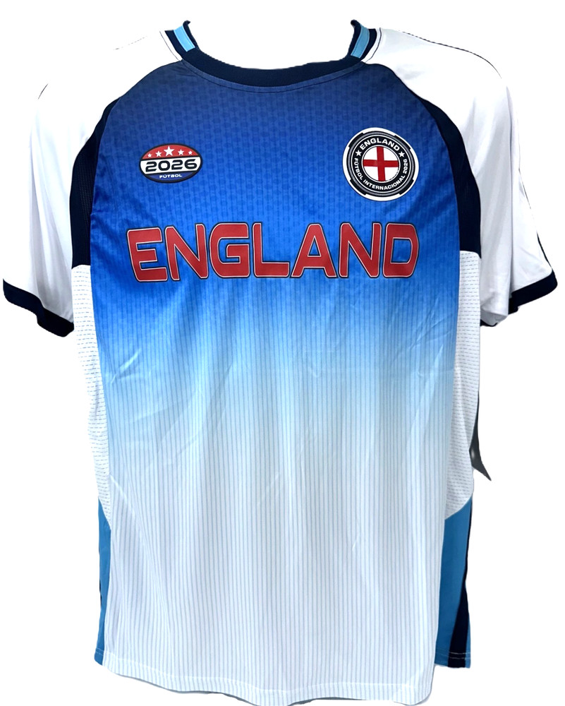 $85 World Cup Men&rsquo;s 2026 England Futobol Jersey – White/Blue/Red – Large – New