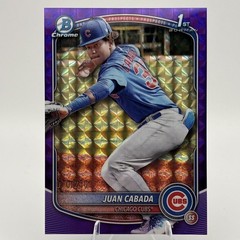 2025 Bowman Chrome Juan Cabada, BCP-207 Purple Geometric Refractor 070/250 (RC)