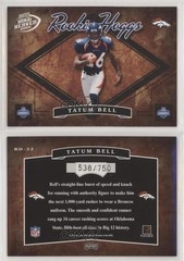 2004 Playoff Hogg Heaven Rookie Hoggs 538/750 Tatum Bell #RH-32 RC fm0