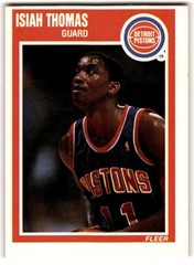 Isiah Thomas #50 1989-90 Fleer Detroit Pistons